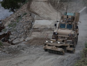 SPARK rollers on RG-31 MRAP in Afghanistan