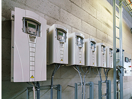 Array of variable frequency drives